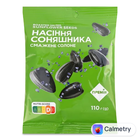 Насіння соняшника «Премія»® смажене солоне 110г