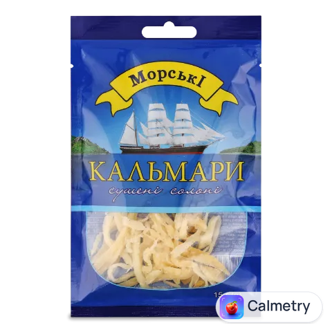 Кальмар «Морські» сушений, солоний