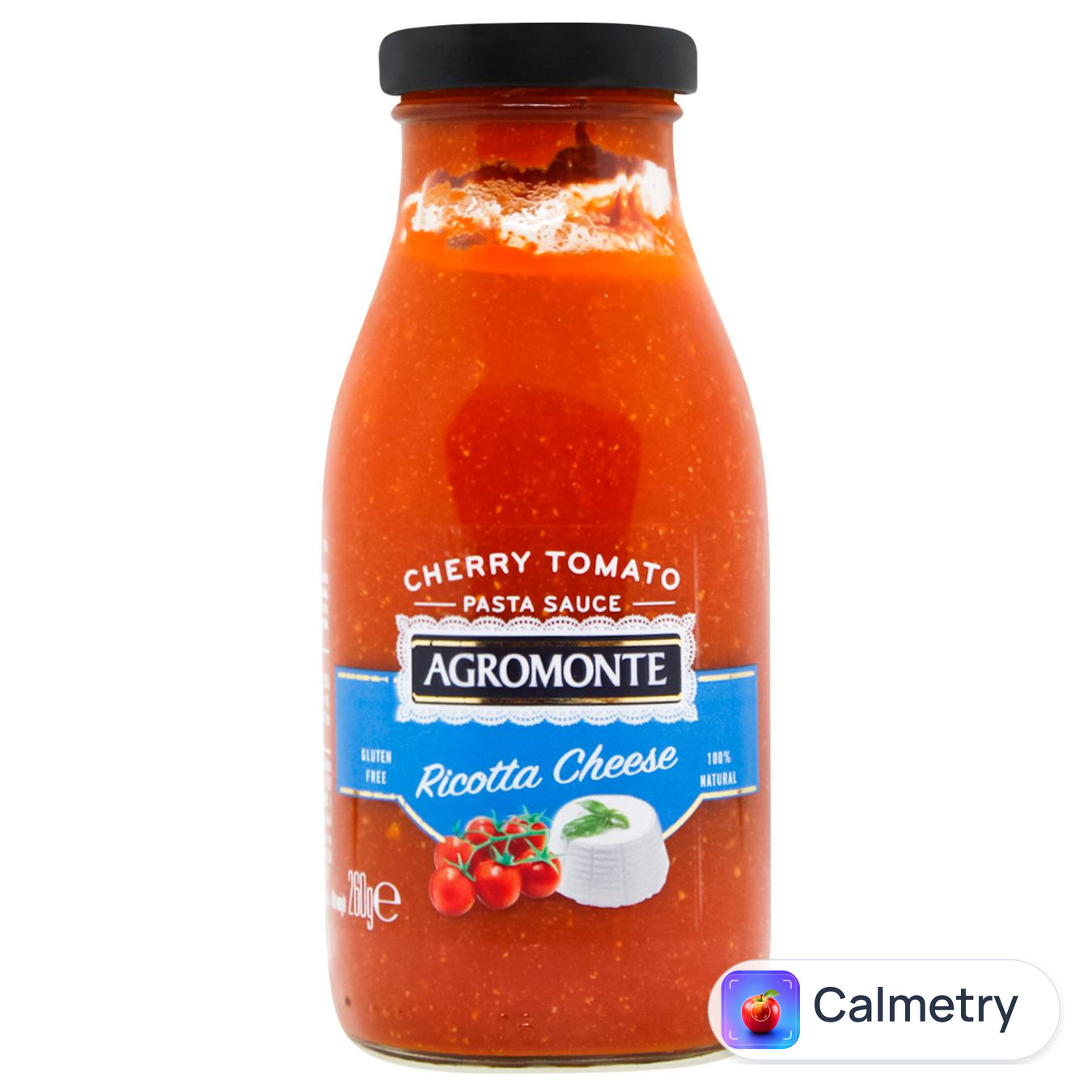 Соус Agromonte для пасти з помідорами чері та сиром рікота 260г