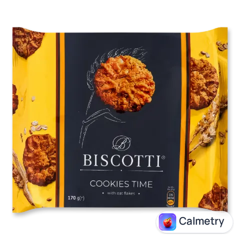 Печиво Biscotti «Кукіс-тайм» з вівсяними пластівцями