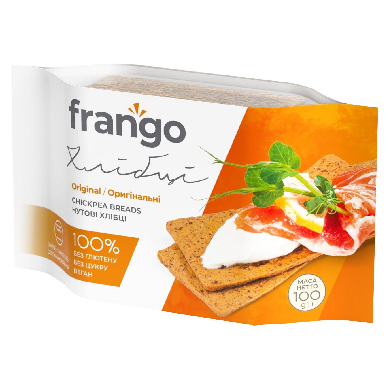Хлібці Frango нутові оригінальні 100г — фото продукту