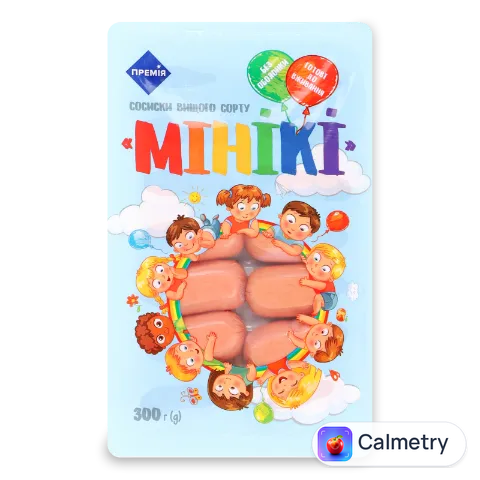 Сосиски «Премія»® «Мінікі» вищого ґатунку 300г