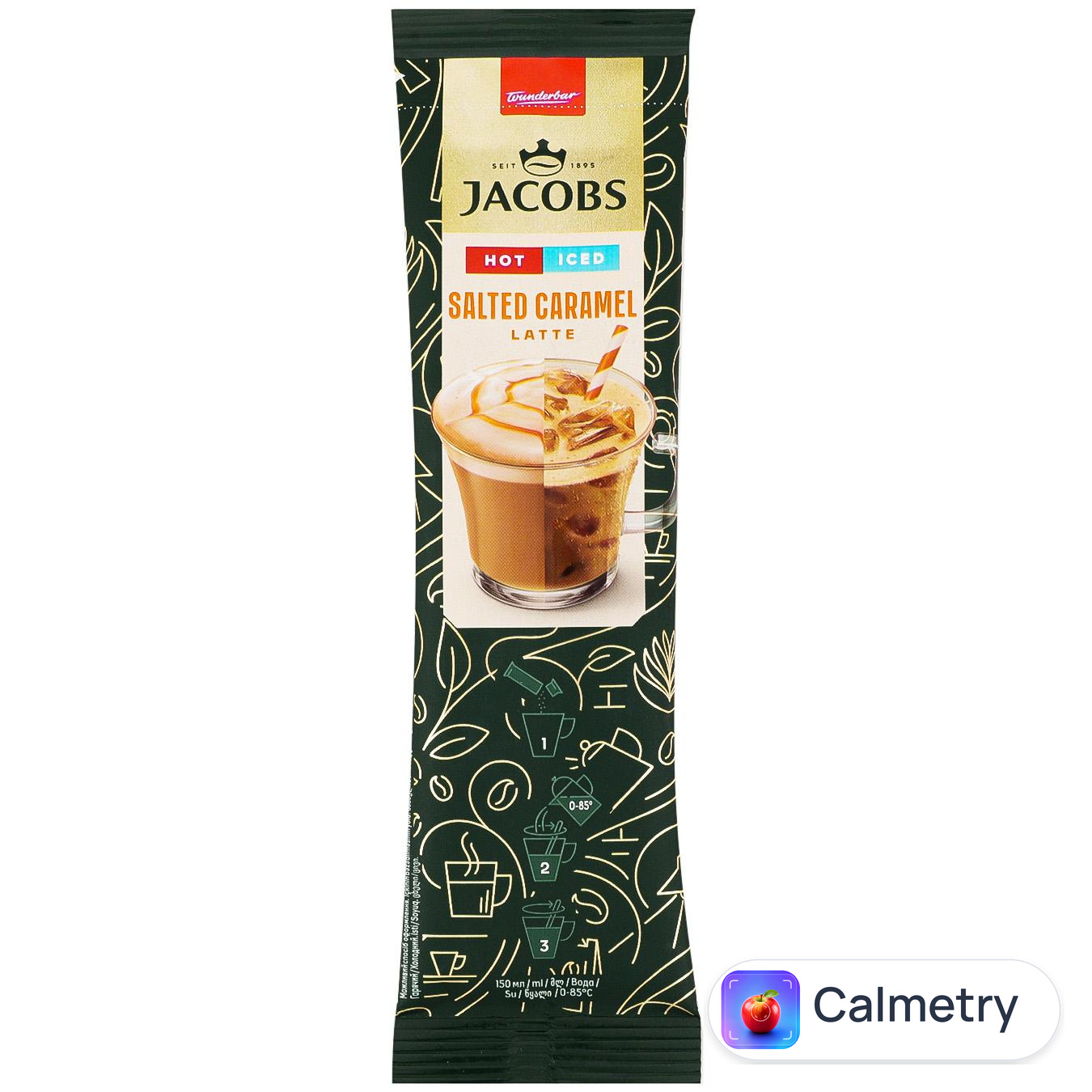 Напій кавовий Jacobs Iced Latte Солона карамель 3в1 21,3г — фото продукту