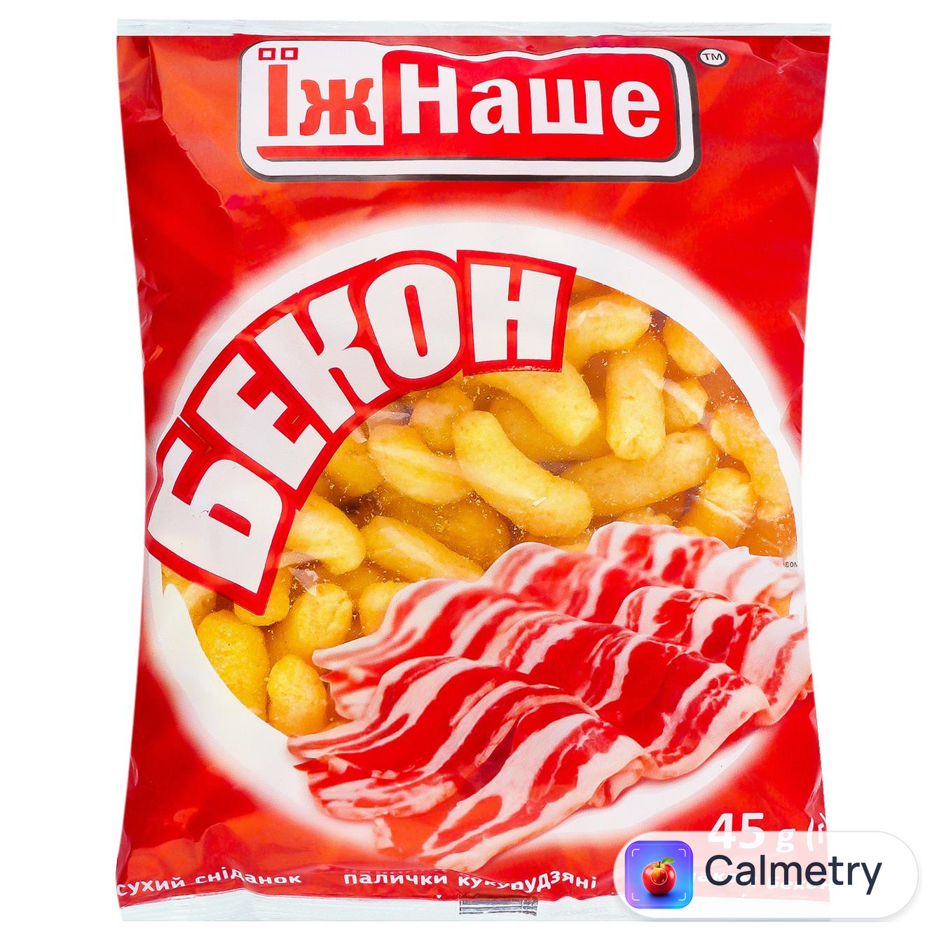 Палички кукурудзяні Їж Наше зі смаком бекону 45г