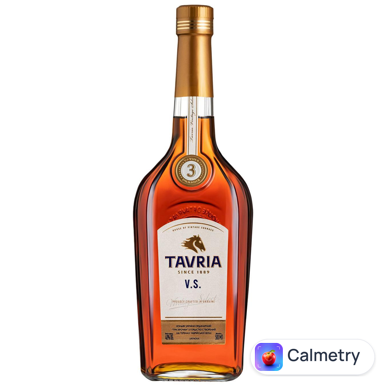 Бренді Tavria V.S. 40% 0,5л — фото продукту
