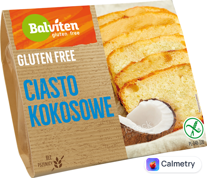 Кекс без глютену кокосовий Balviten 220 г