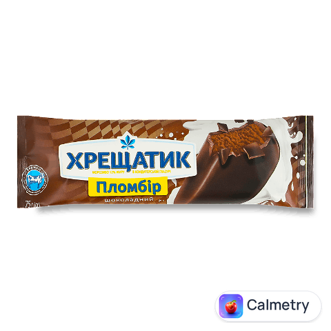 Морозиво «Хладик» «Хрещатик» шоколадне в шоколадній глазурі, 75г