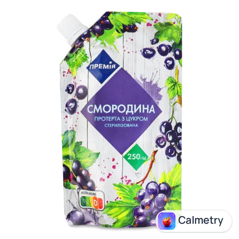 Смородина «Премія»® протерта з цукром стерилізована 250г