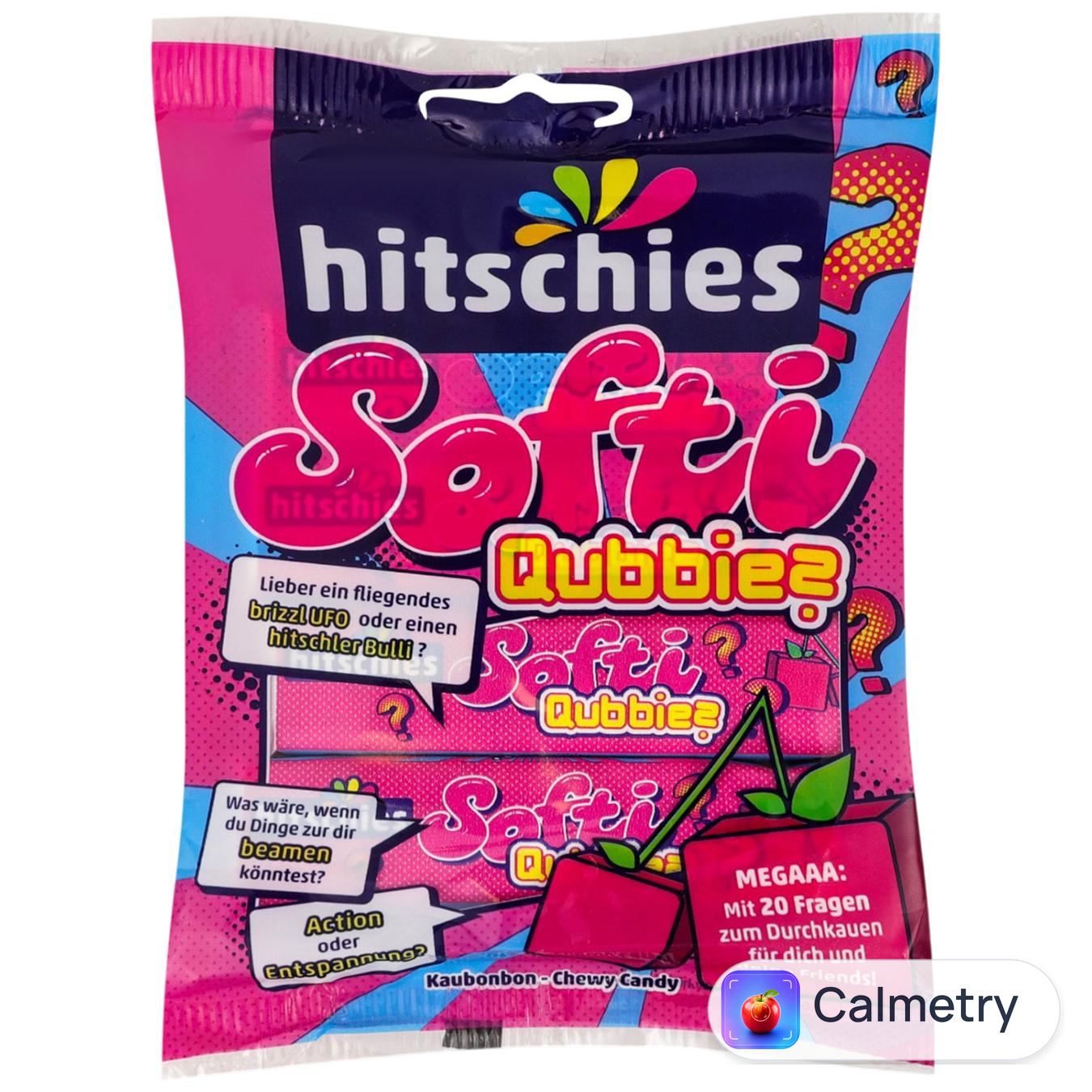 Цукерки Hitschies Softi Qubbies жувальні зі смаком вишні 80г