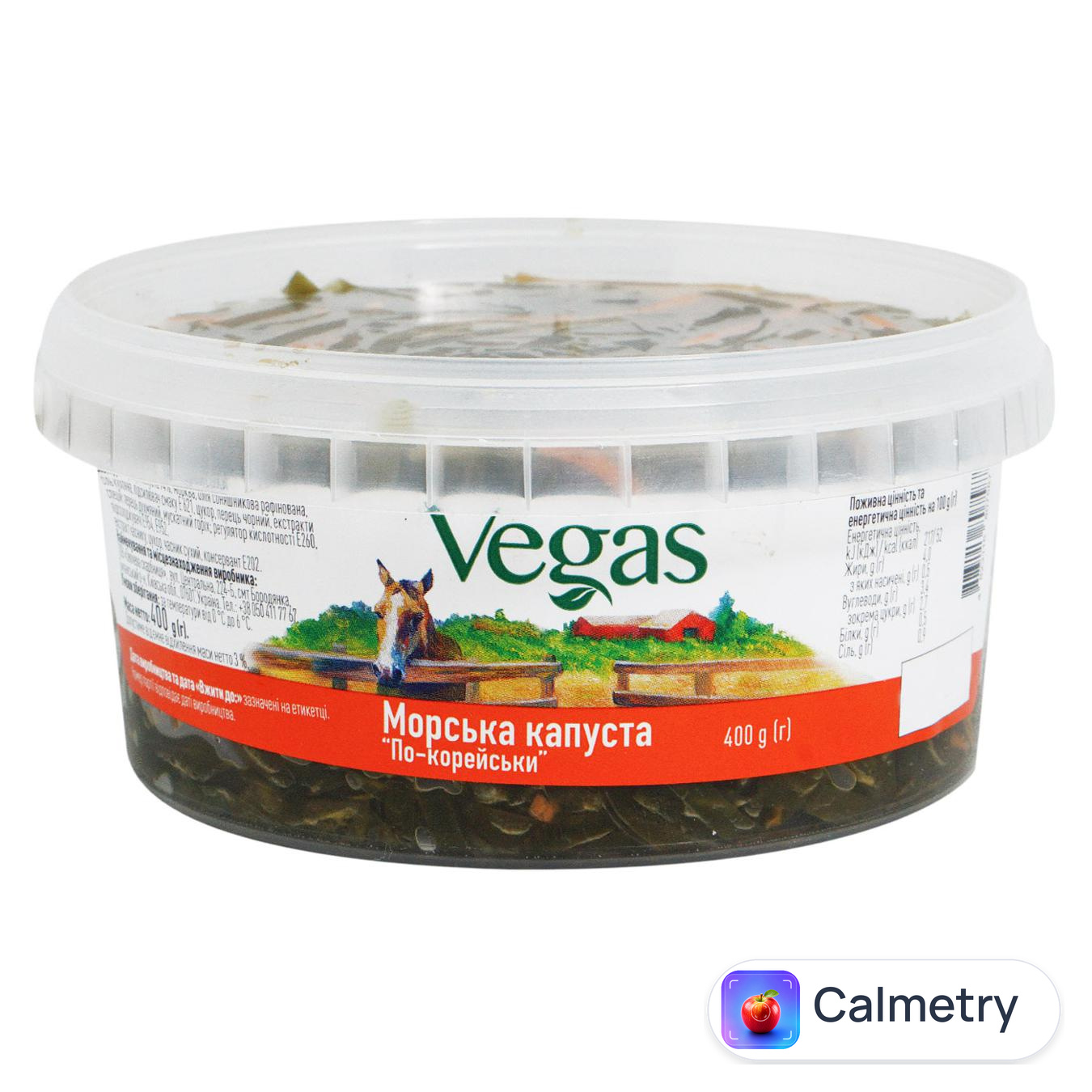 Капуста морська Vegas по-корейськи 400г — фото продукту