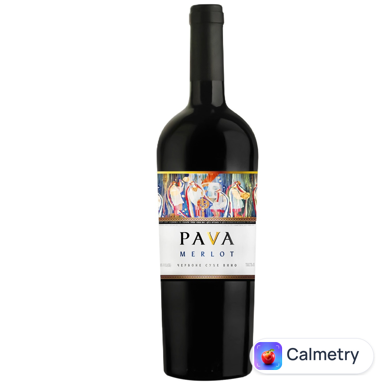 Вино Pava Merlot червоне сухе 9,5-14% 0,75л