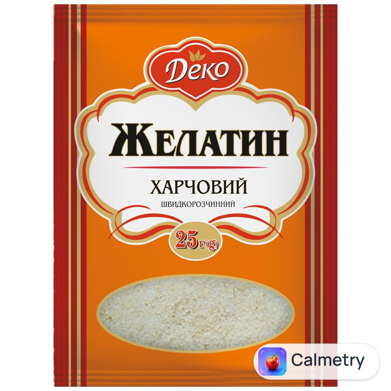Желатин Деко харчовий 25г — фото продукту