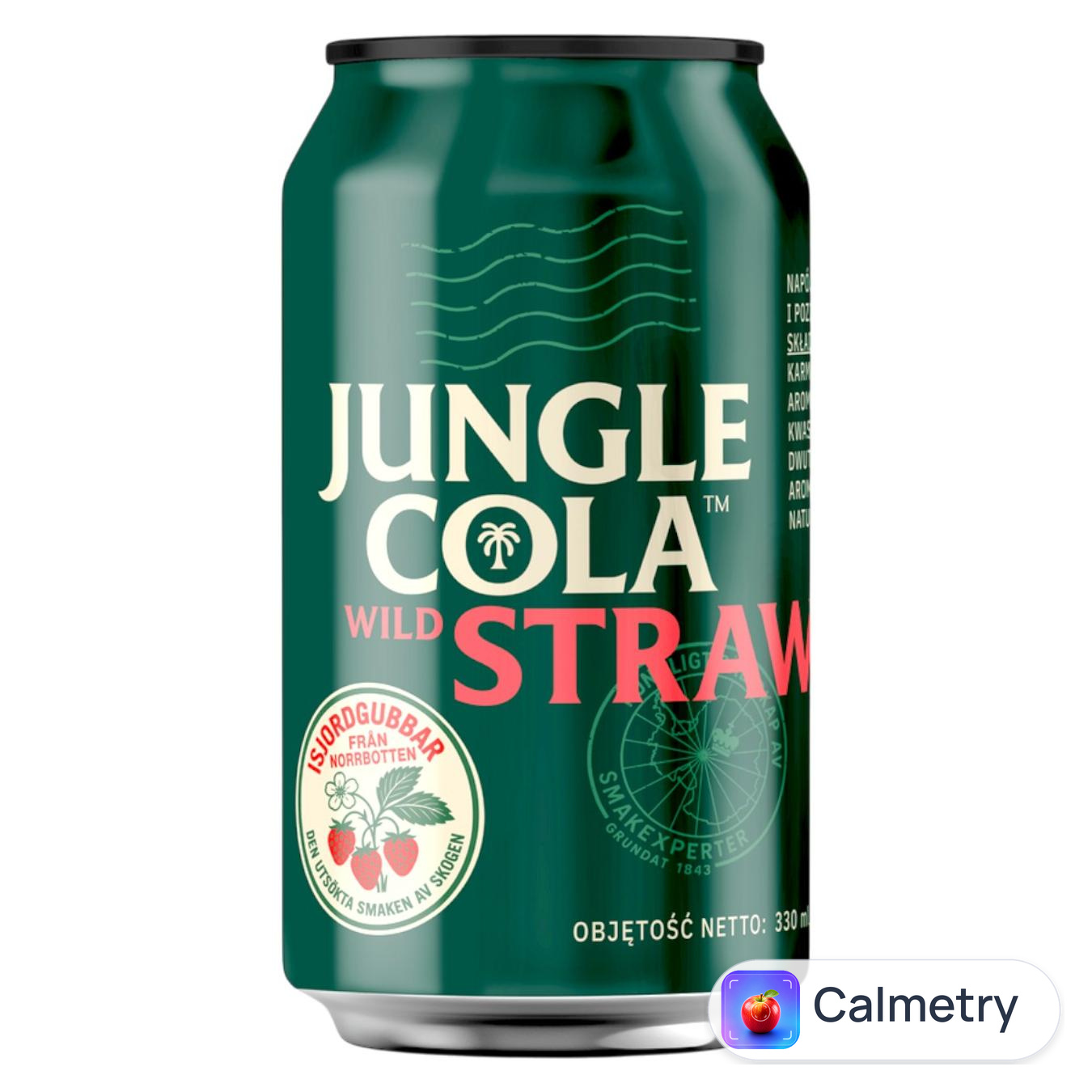 Напій газований Jungle Cola Strawberry 0,33л — фото продукту