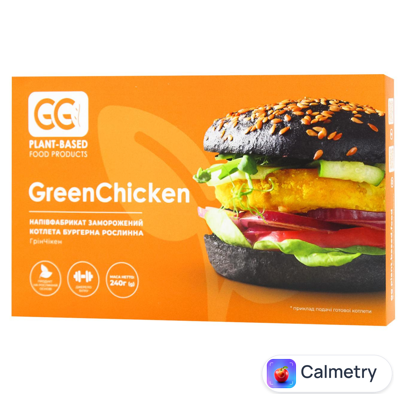 Котлета Green Go GreenChicken рослинна куряча бургерна заморожена 240г