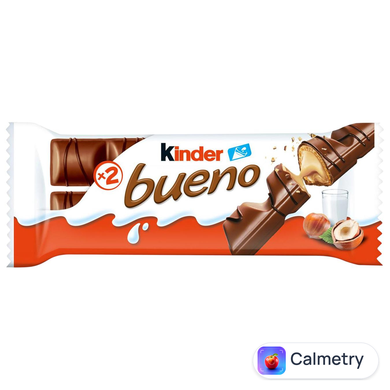 Батончик шоколадний Kinder Bueno із молочно-горіховою начинкою 43г — фото продукту