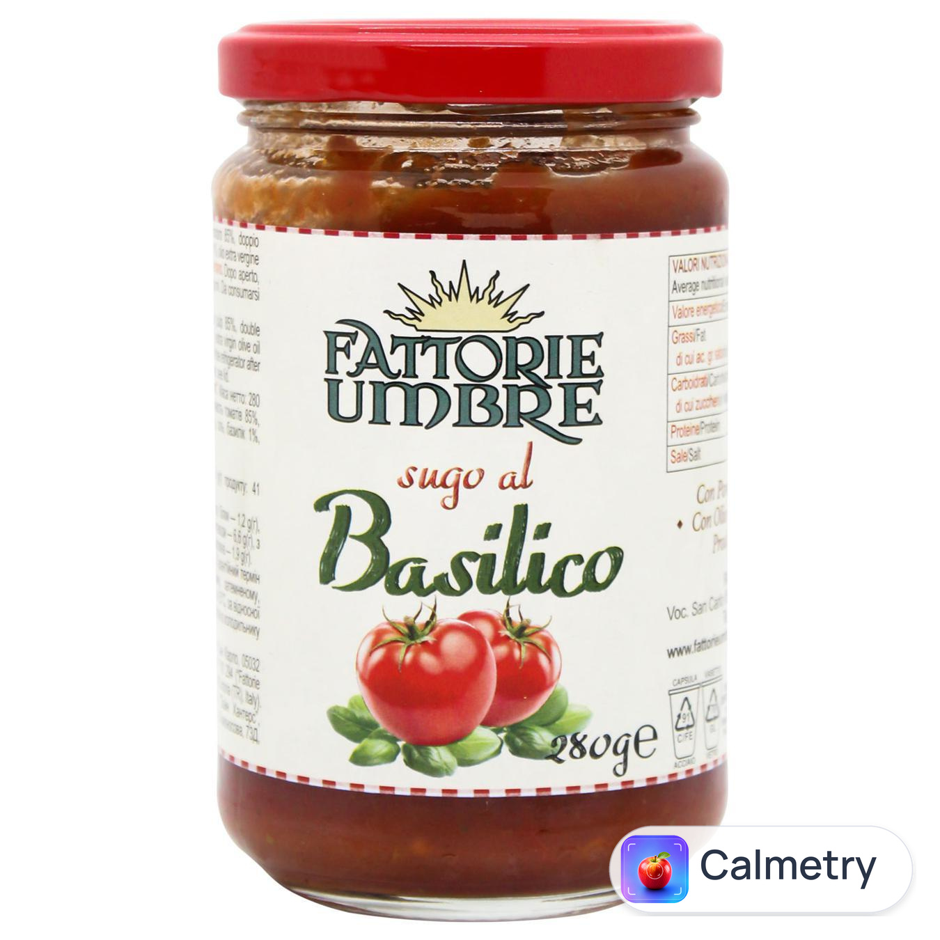 Соус Fattorie Umbre томатний з базиліком 280г