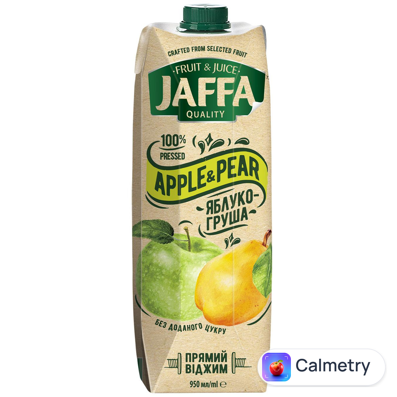 Сік Jaffa NFC яблуко-груша 0,95л — фото продукту