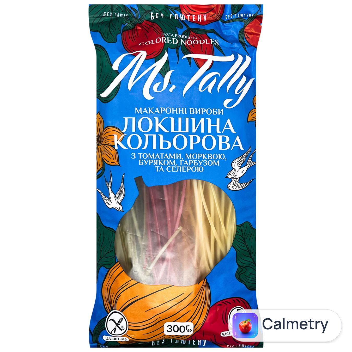 Макаронні вироби Ms.Tally Локшина кольорова 300г