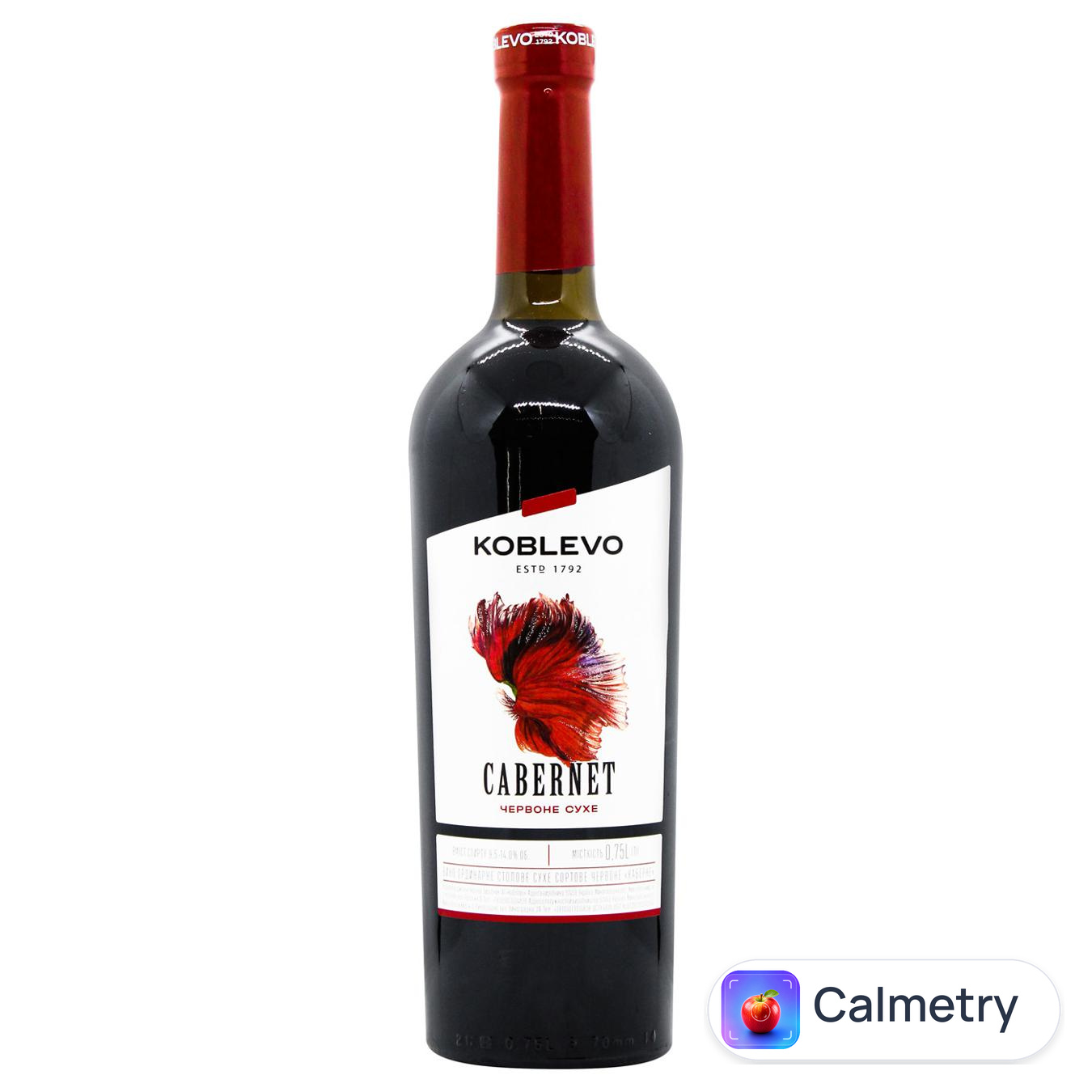 Вино Koblevo Cabernet червоне сухе 9,5-14% 0,75л — фото продукту