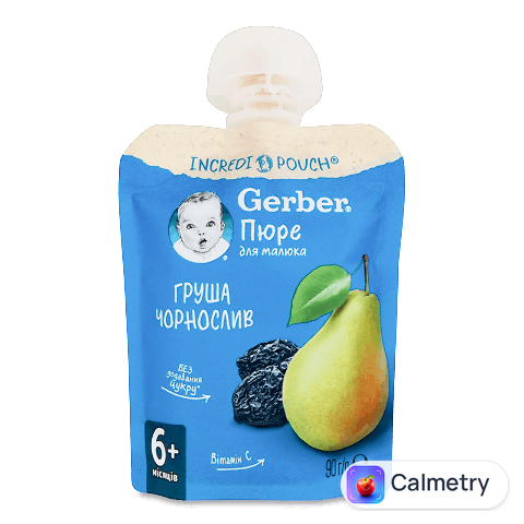 Пюре Gerber груша-чорнослив, 90г