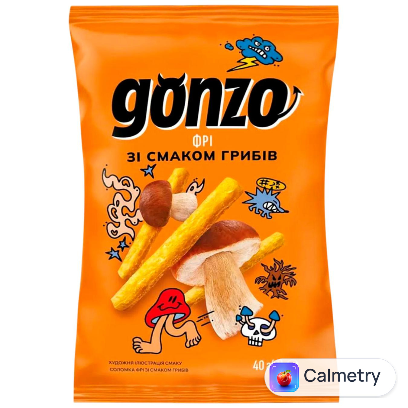 Соломка фрі Gonzo зі смаком грибів 40г — фото продукту
