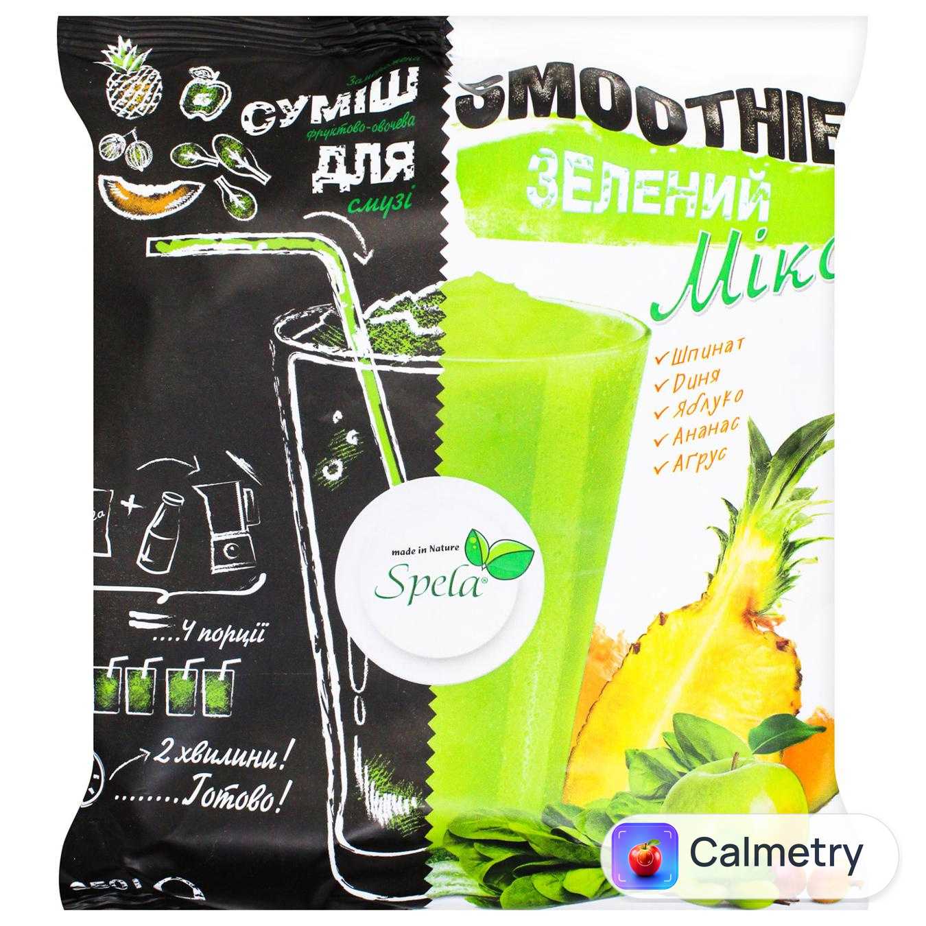 Суміш Spela Фруктово-овочева для смузі зелений мікс 350г — фото продукту