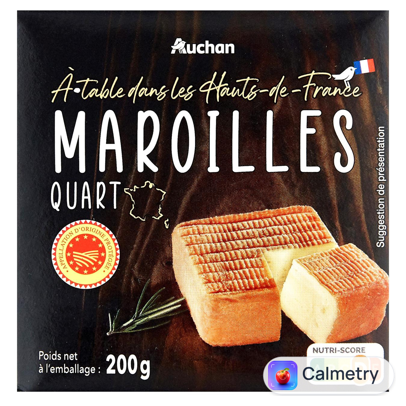 Сир Auchan Ммм! Maroilles четвертина 200г