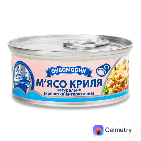 М'ясо криля «Аквамарин» натуральне, ключ, 100г