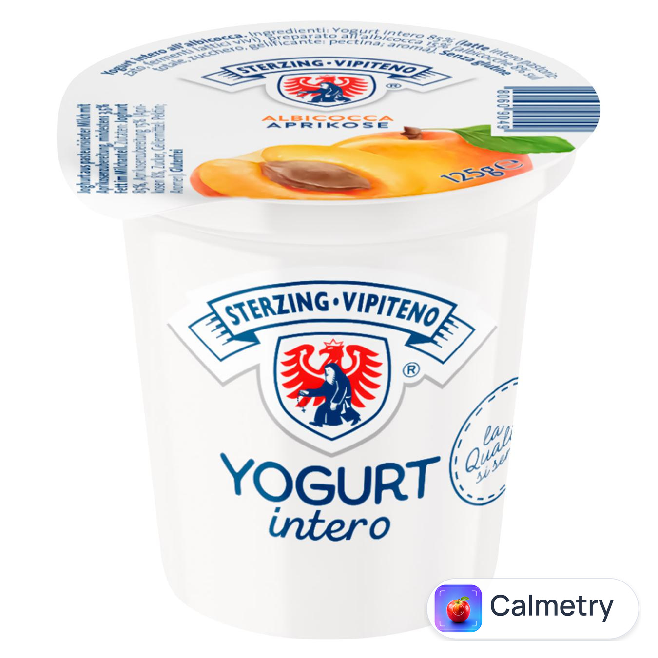 Йогурт Sterzing Vipiteno Абрикос 3,7% 125г