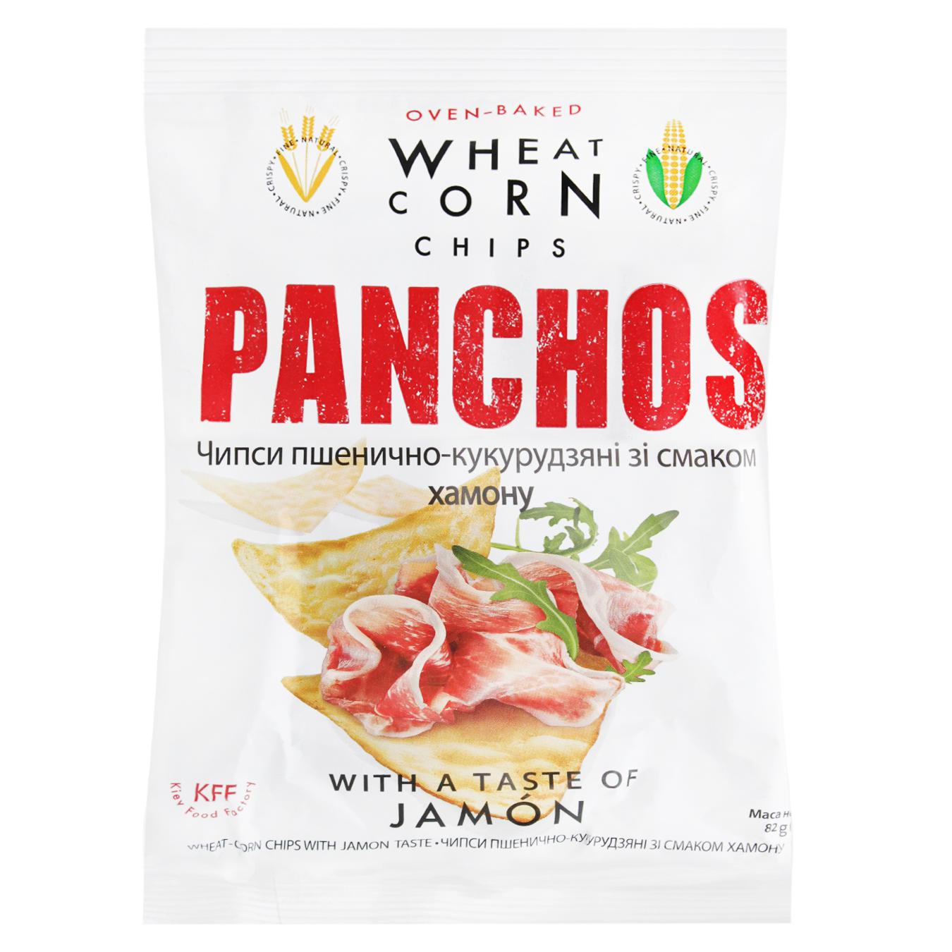 Чипси Panchos пшенично-кукурудзяні зі смаком хамону 82г — фото продукту
