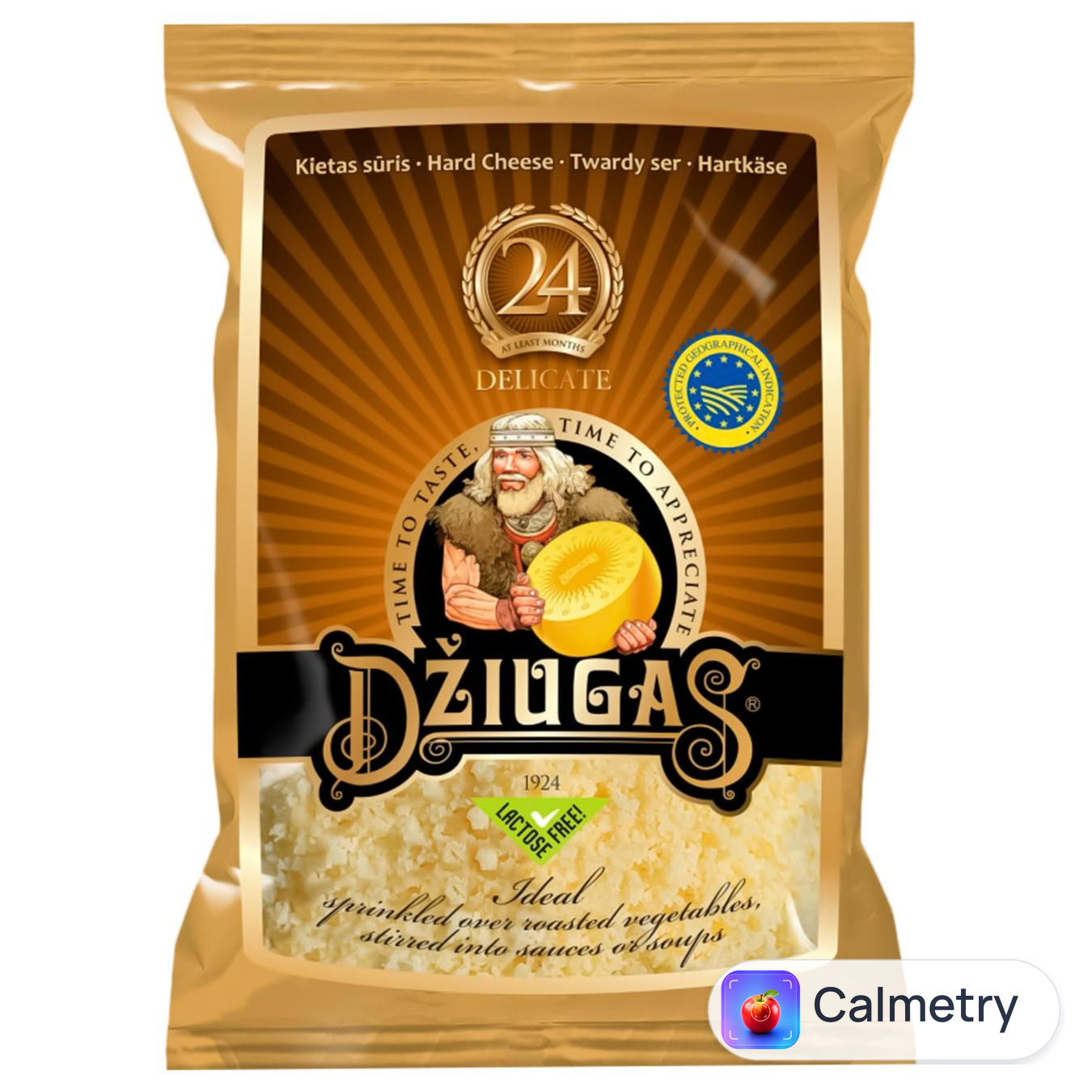 Сир Dziugas тертий 24 місяців 40% 40г