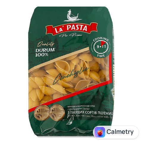 Вироби макаронні La Pasta черепашки, 400г