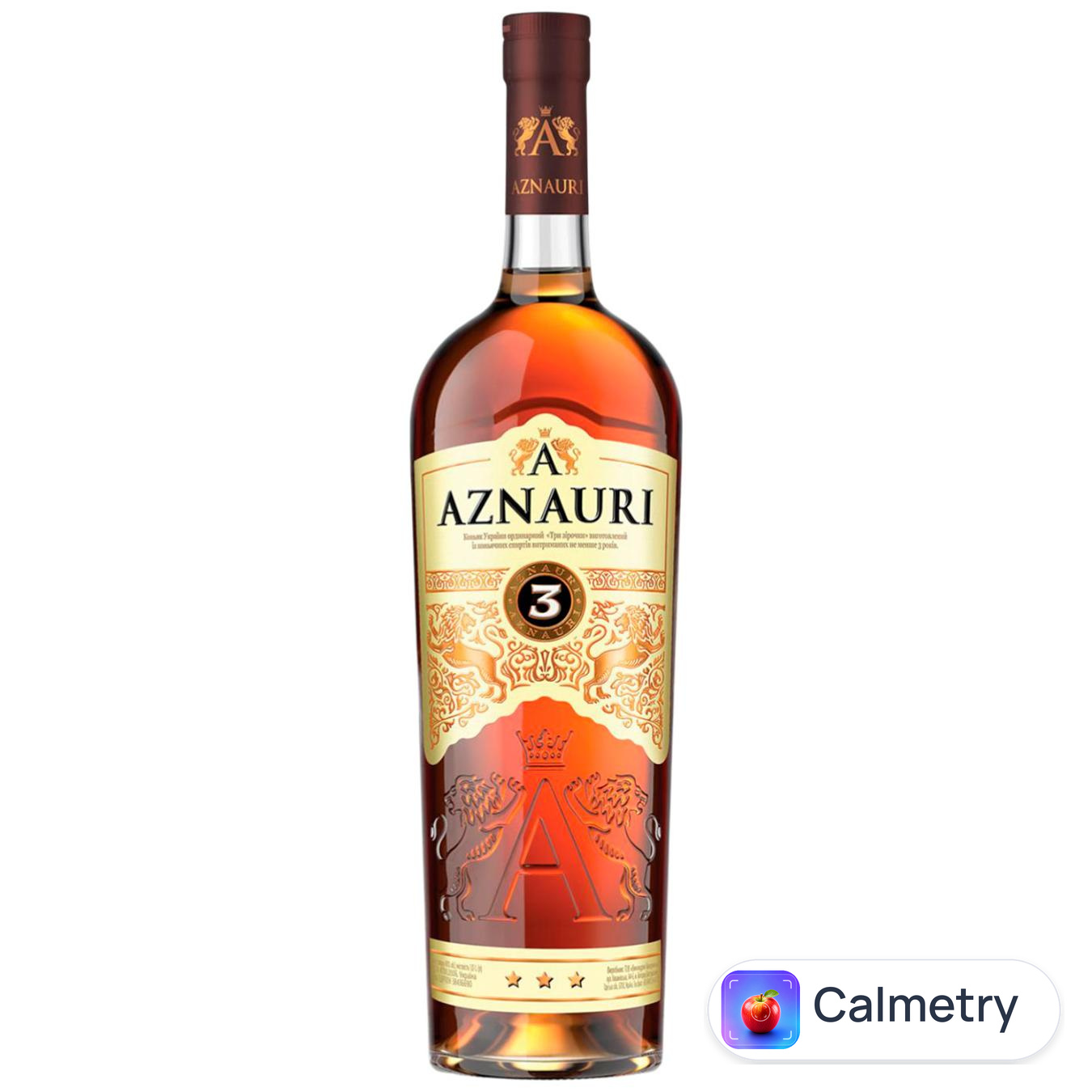 Бренді Aznauri 3 роки 40% 1л — фото продукту