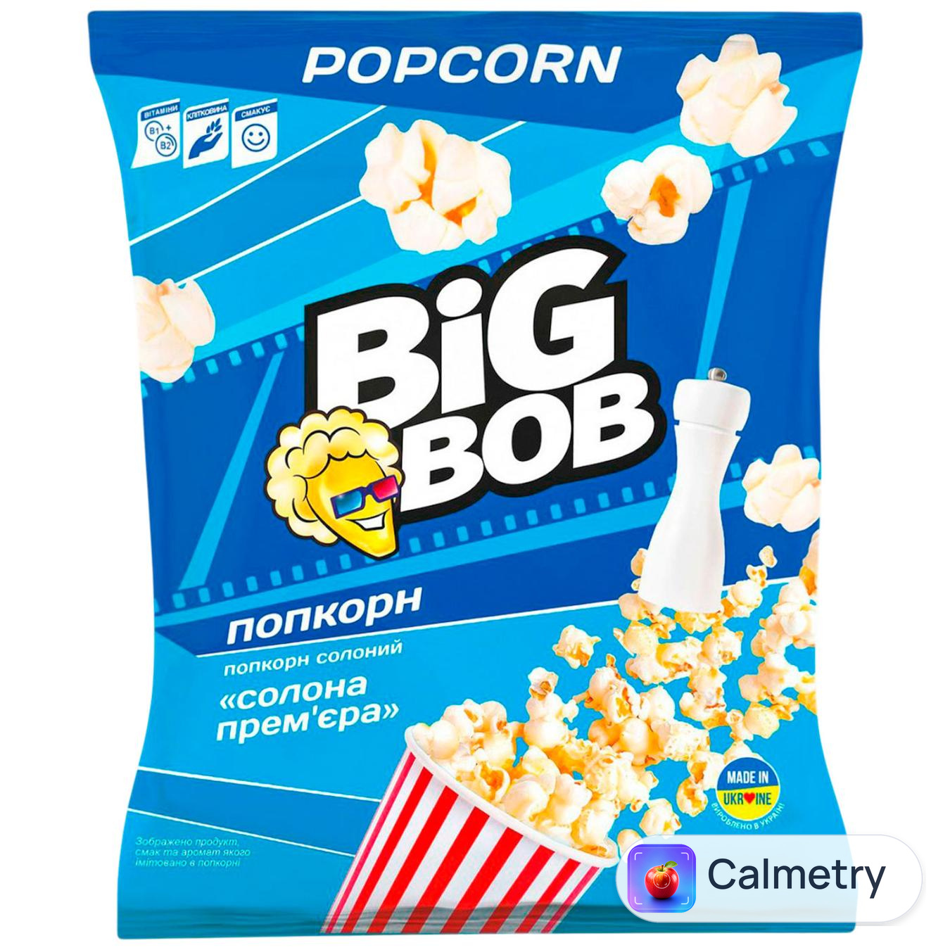Попкорн Big Bob Солона Прем'єра солоний 80г