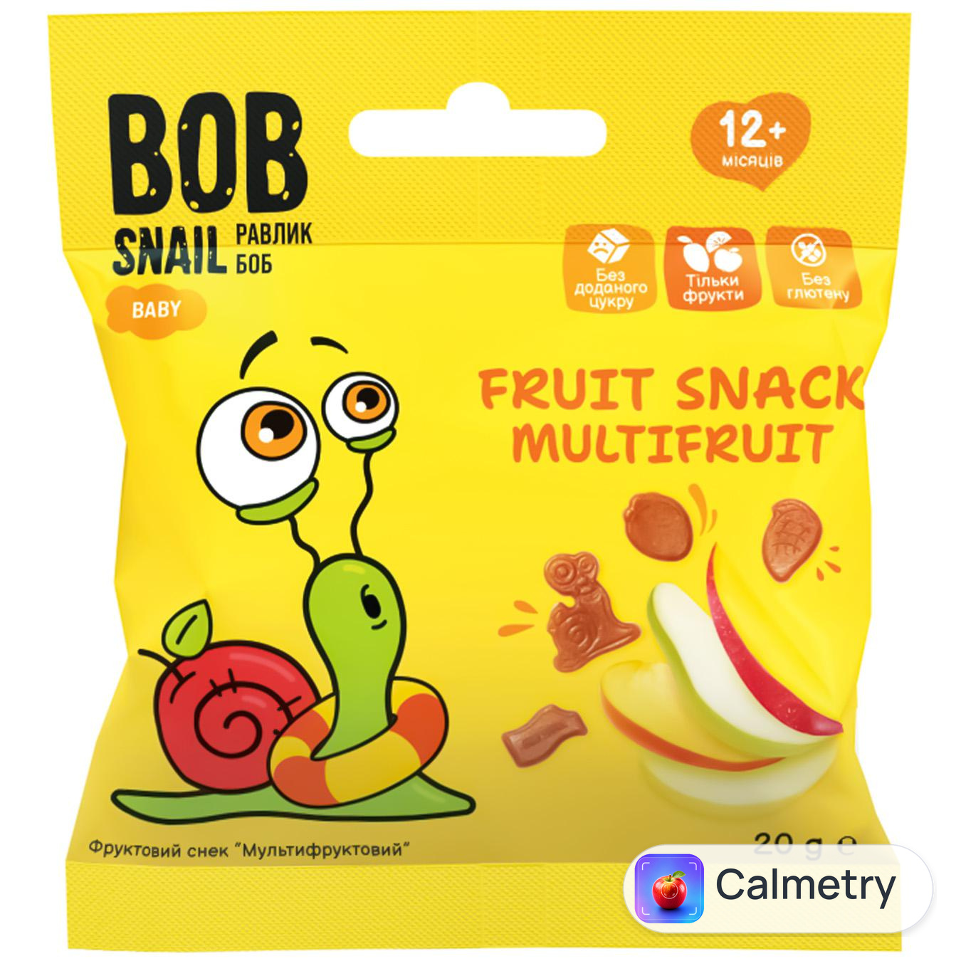 Снек фруктовий Bob Snail мультифрукт 20г — фото продукту