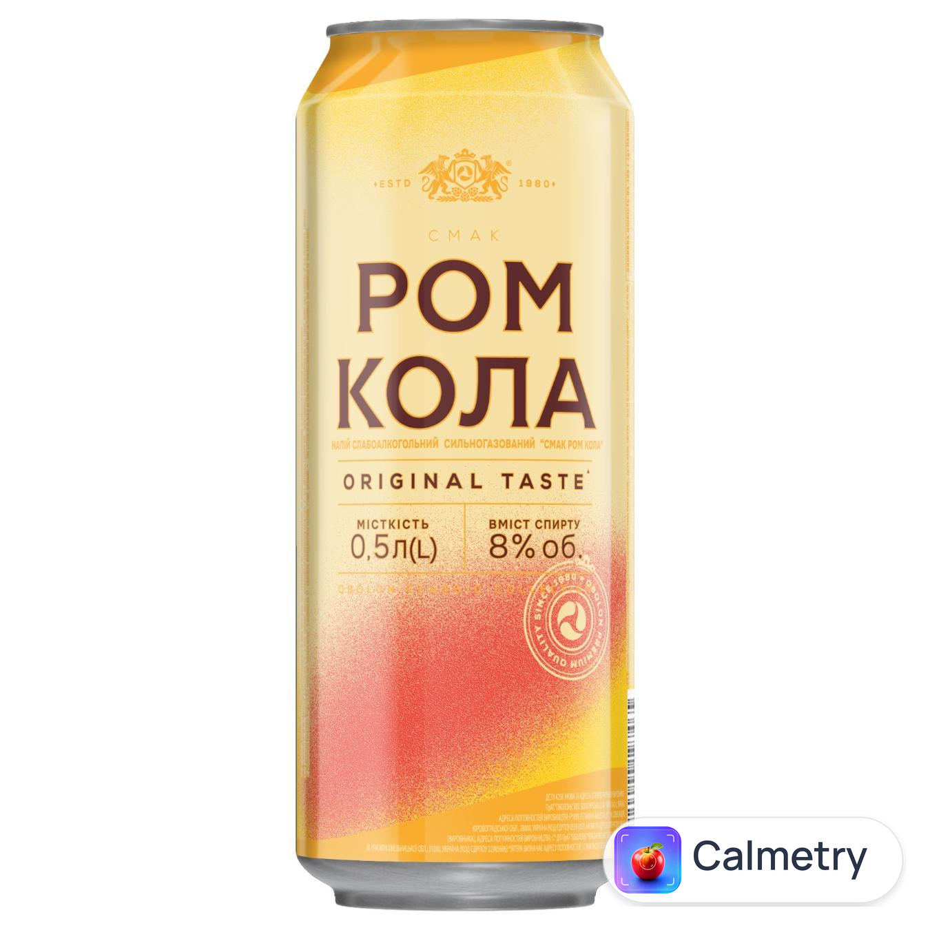Напій Оболонь Ром-Кола слабоалкогольний 8% 0,5л — фото продукту