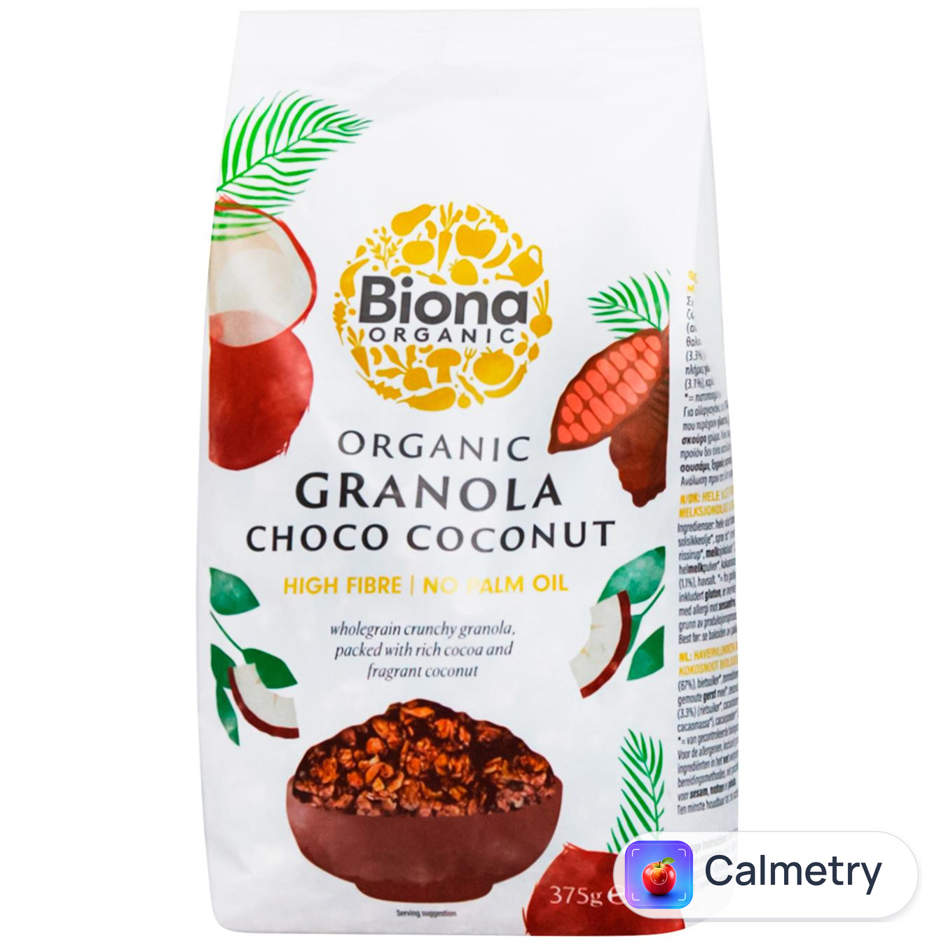 Гранола Biona Organic шоколадно-кокосова 375г