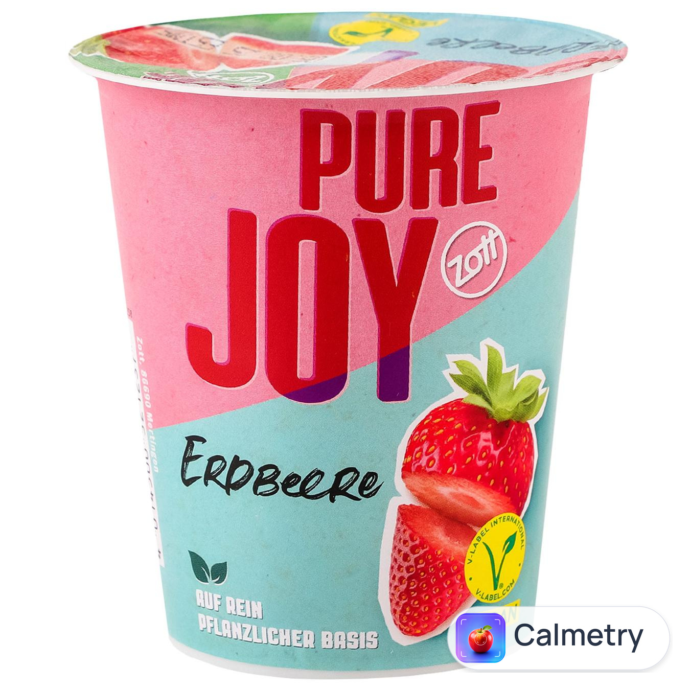 Йогурт Zott Pure Joy кокосово-вівсяний смак полуниці 140г