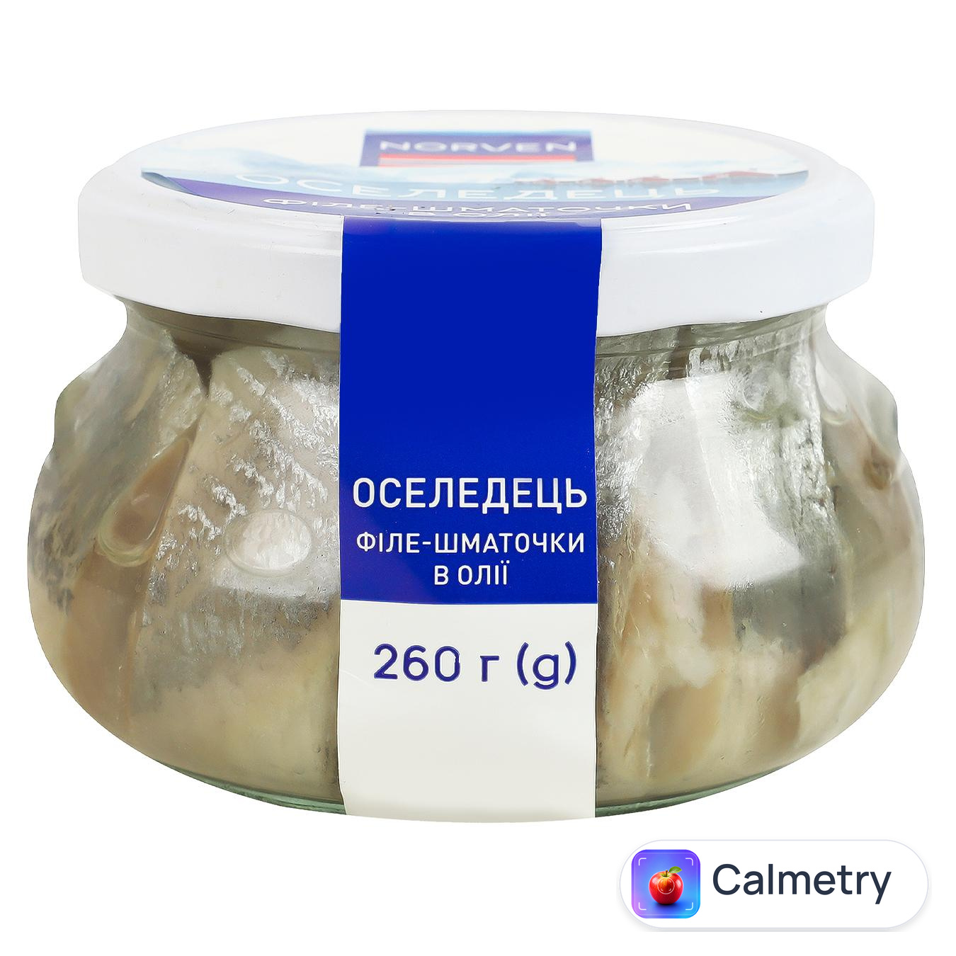 Оселедець Norven філе-шматочки в олії 260г
