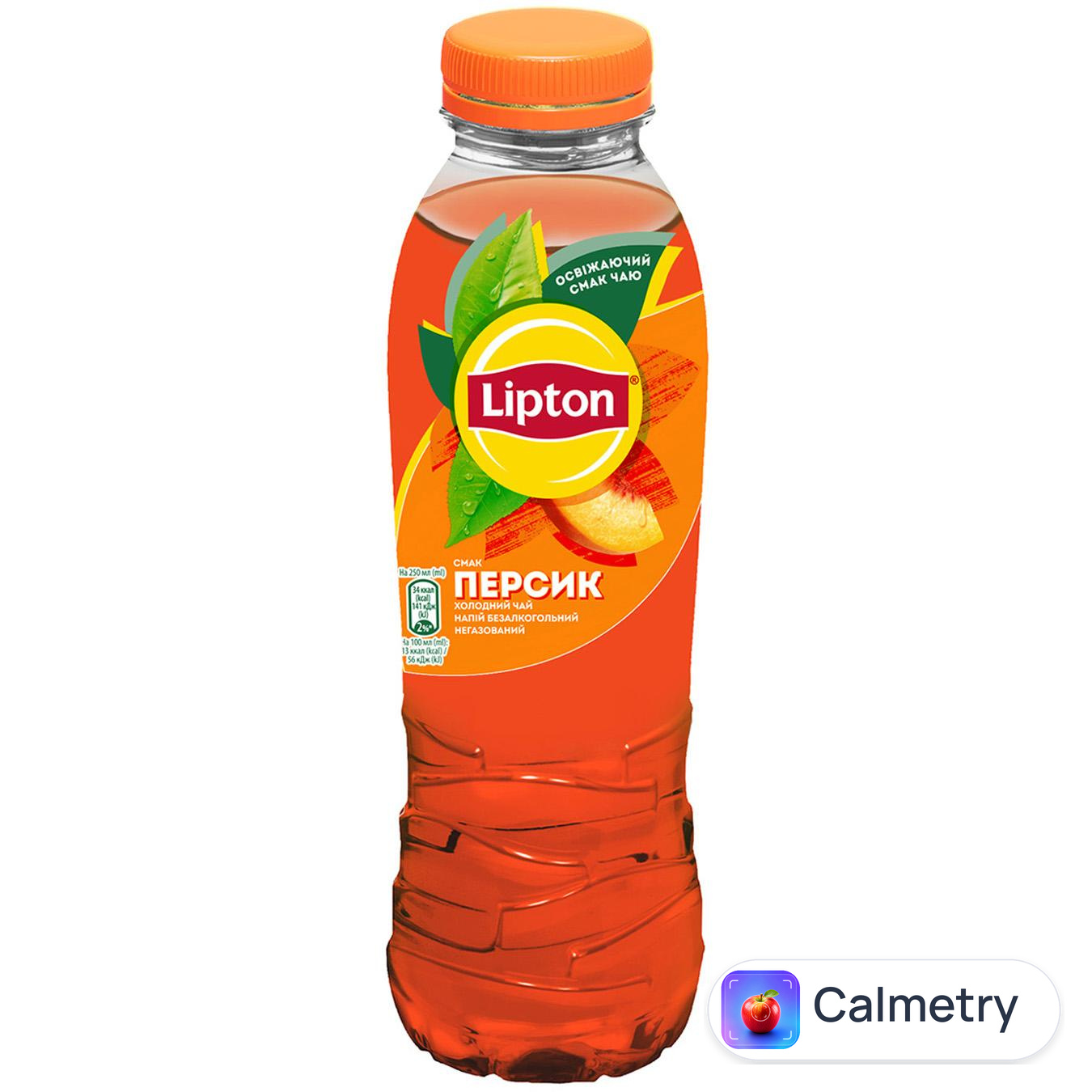 Чай холодний чорний Lipton Персик 0,5л — фото продукту