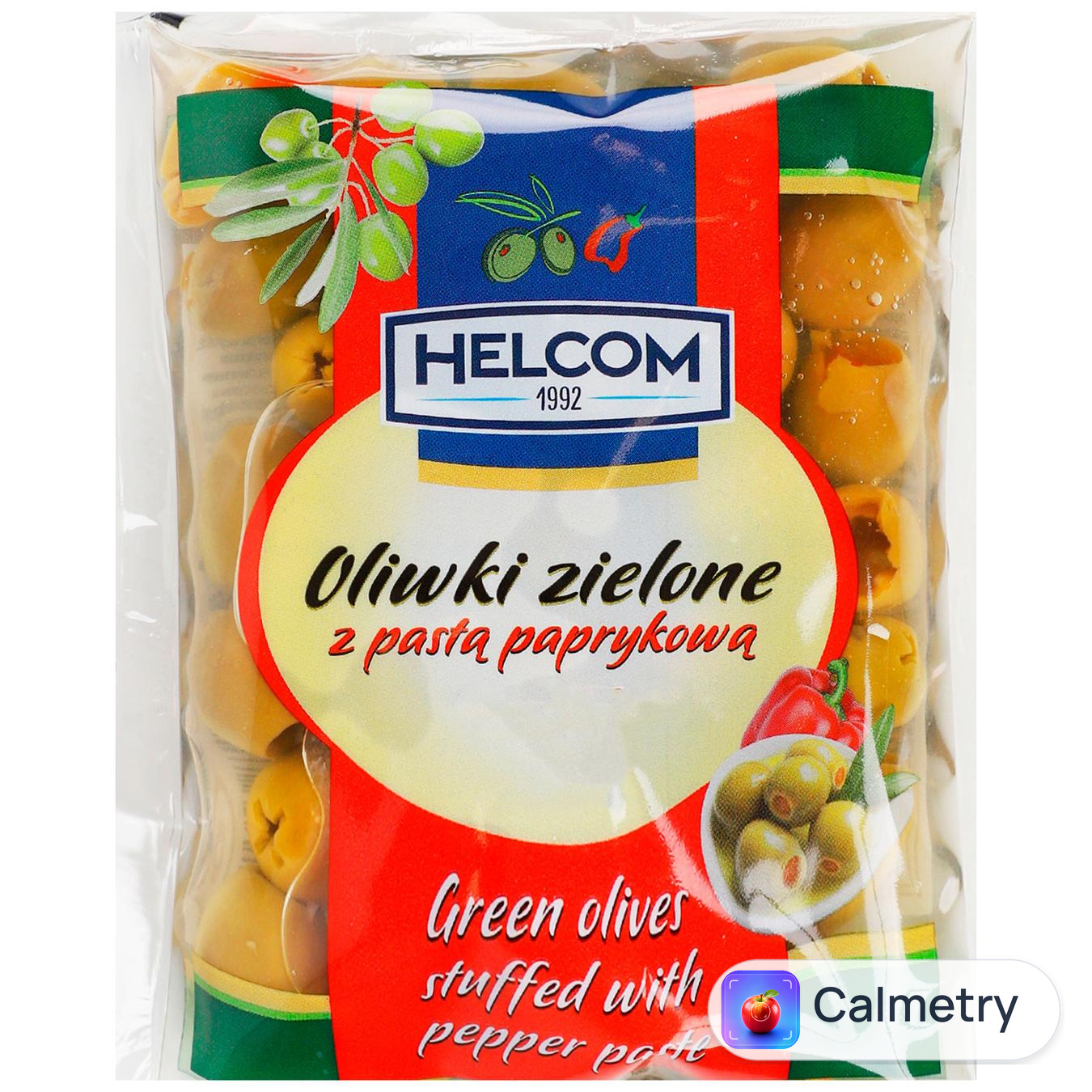 Оливки Helcom фаршировані пастою з паприки 195г