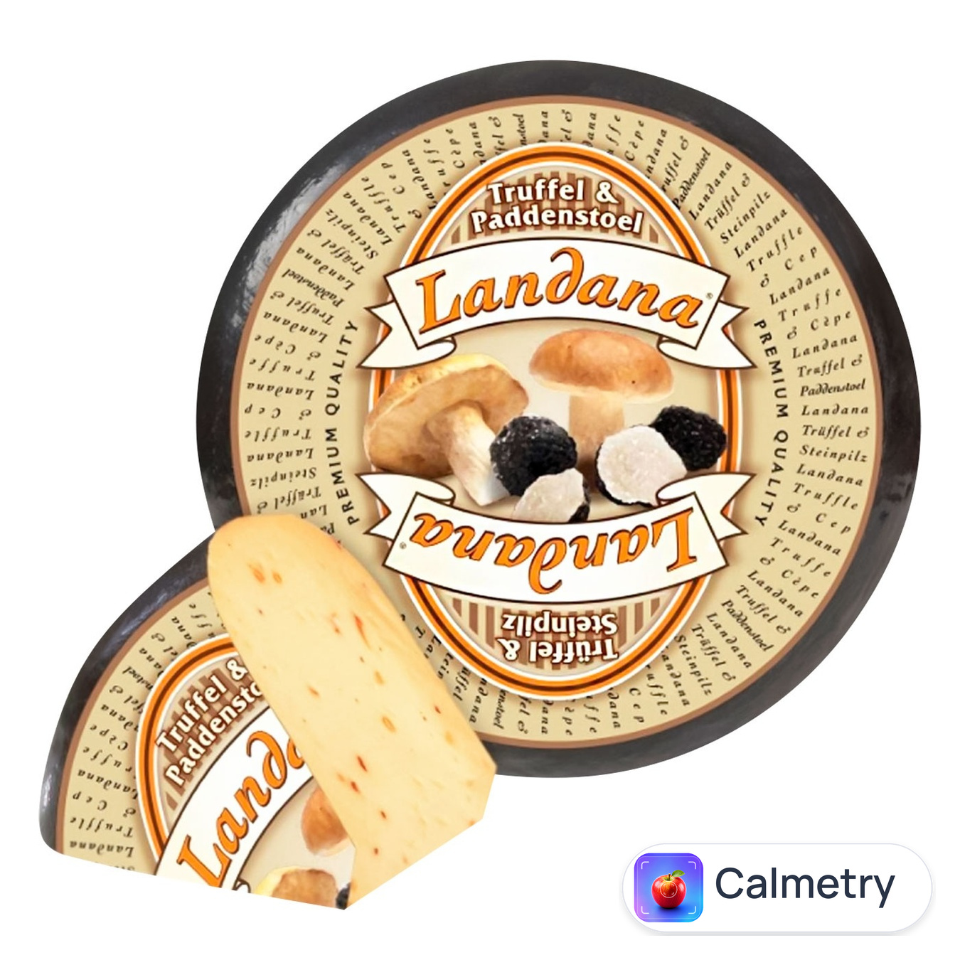 Сир Landana Truffel & Paddenstoel з білими грибами та трюфелем твердий 50%
