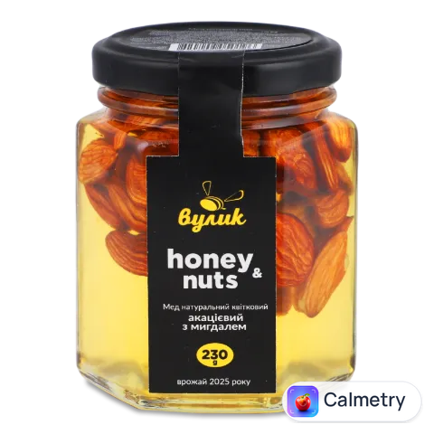 Мед «Вулик» Selected honey акацієвий з мигдалем