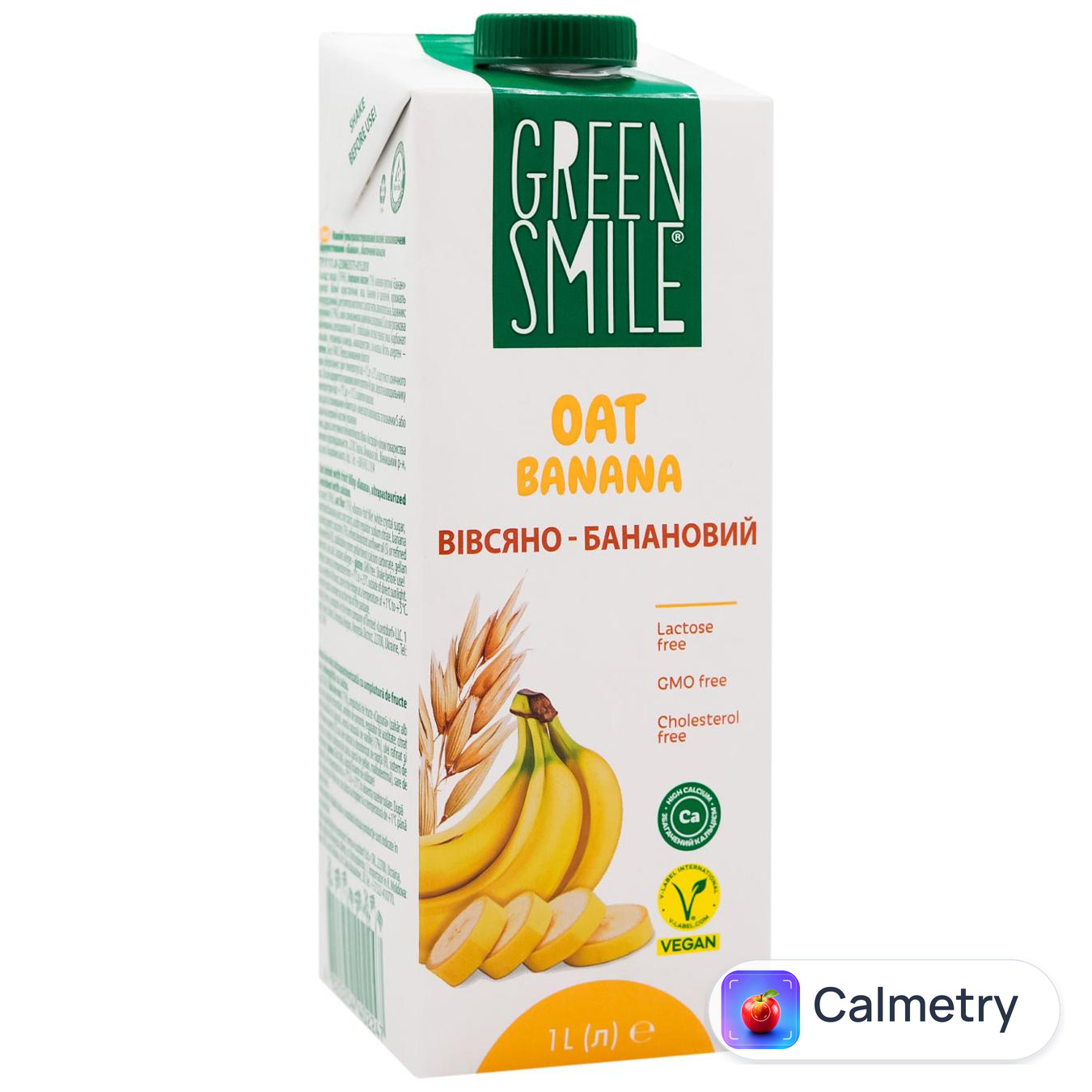 Напій вівсяний Green Smile з наповнювачем Банан ультрапастеризований 1л — фото продукту