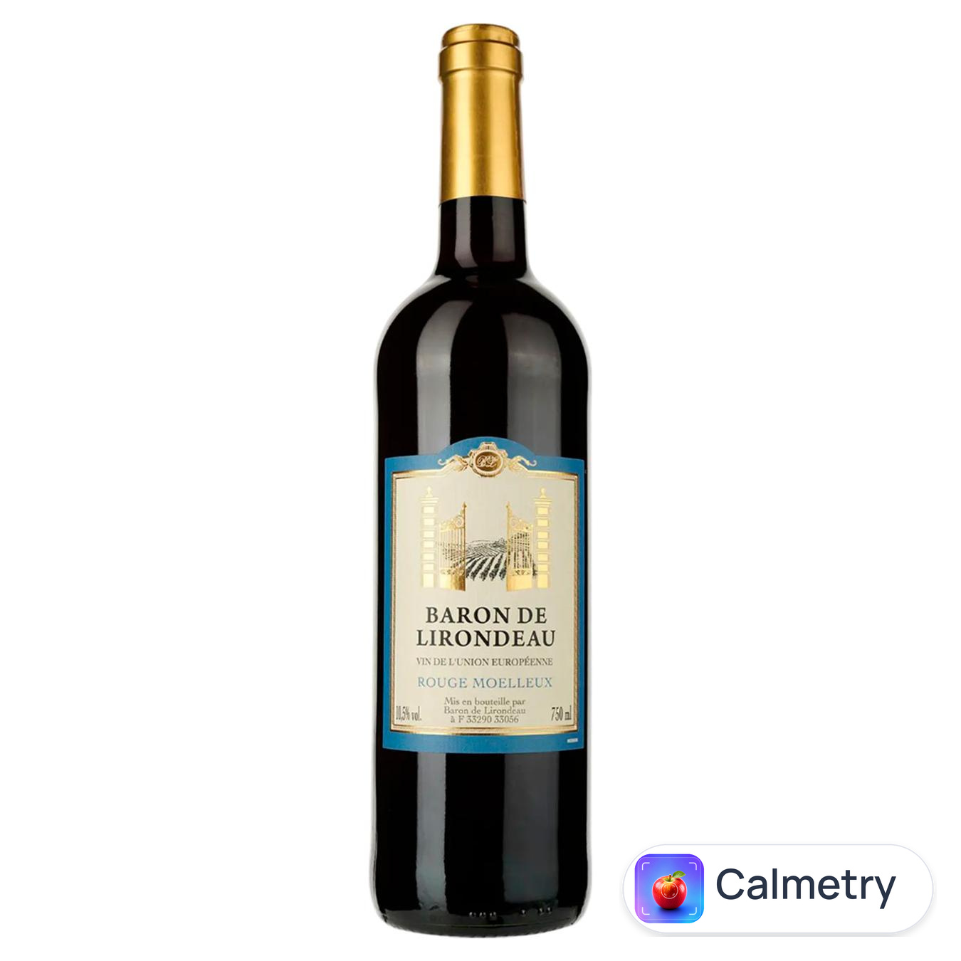 Вино Baron de Lirodeau червоне напівсолодке 10,5% 0,75л
