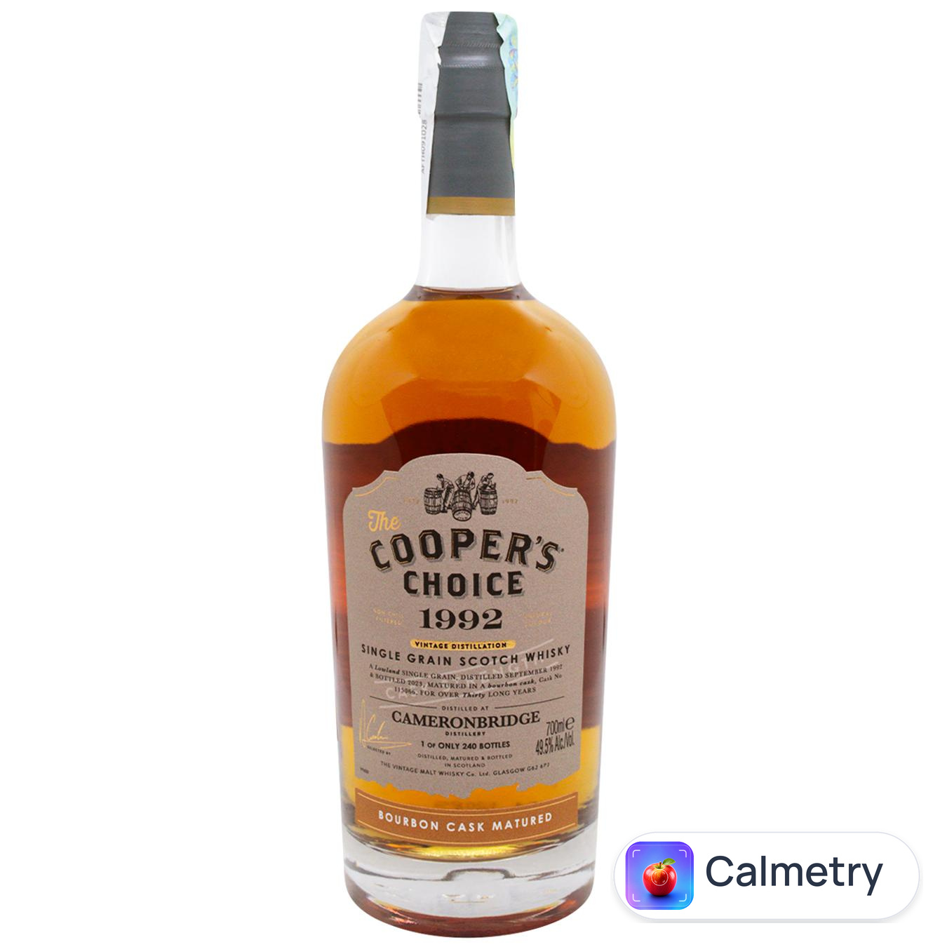 Віскі Cooper's Choice Cameronbridge 1992 49,5% 0,7л
