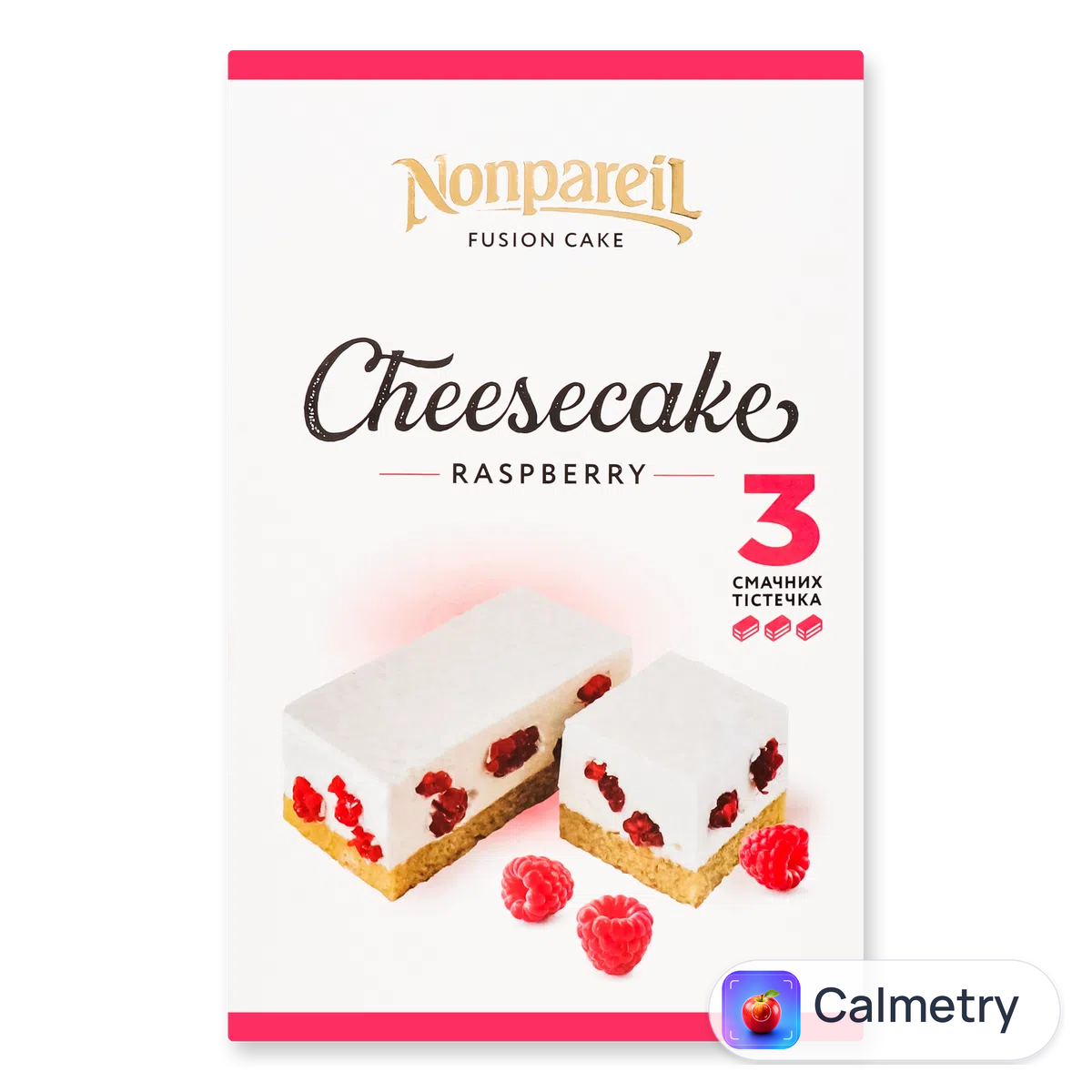 Тістечко Nonpareil «Сирне з малиною» 200г