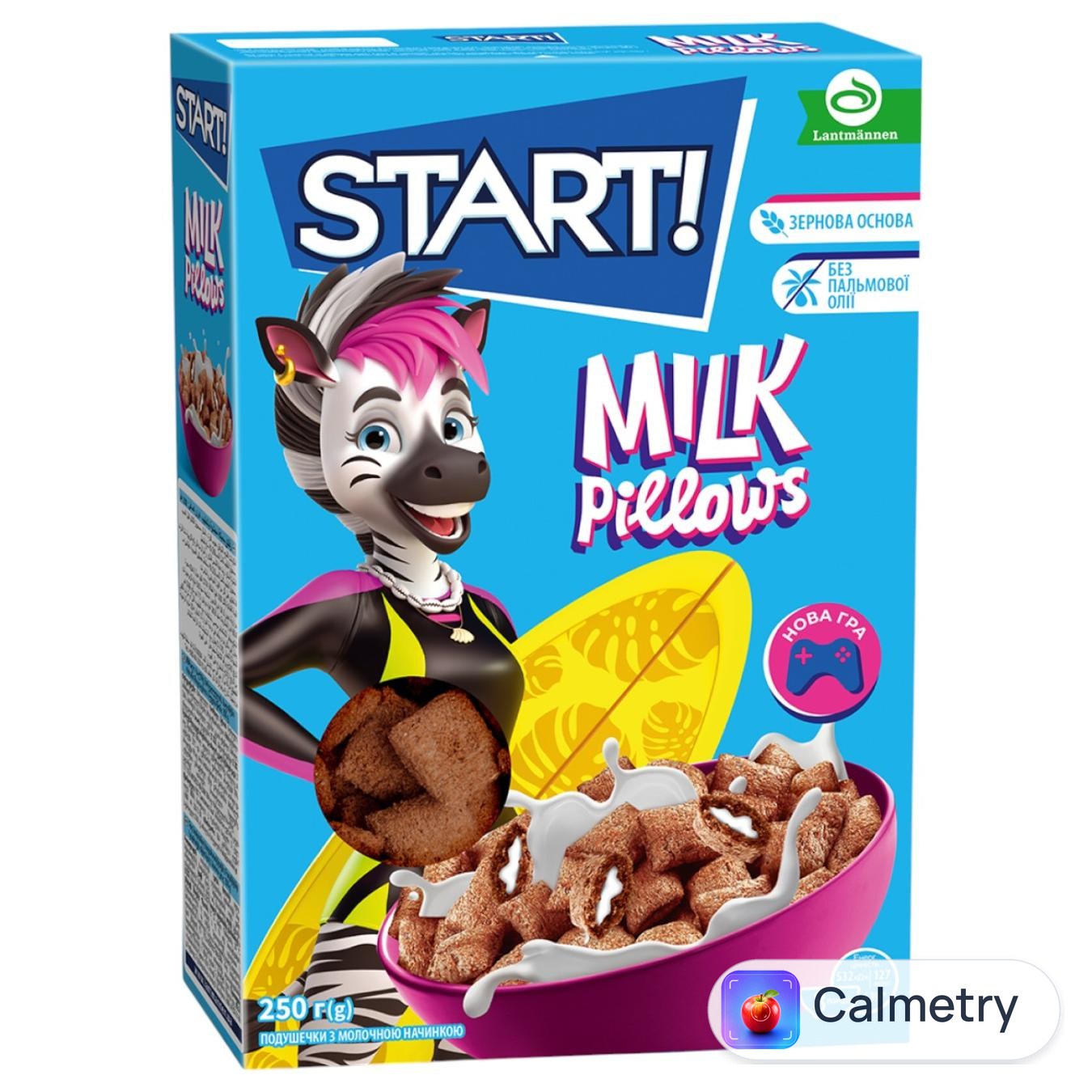 Сніданок сухий Start! Подушечки з молочною начинкою 250г