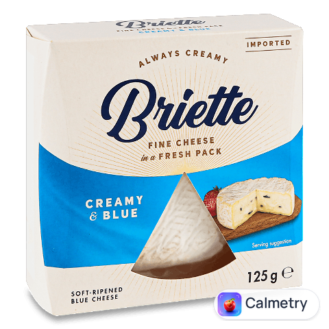 Сир Briette Creamy&Blue з блакитною пліснявою 60%, 125г