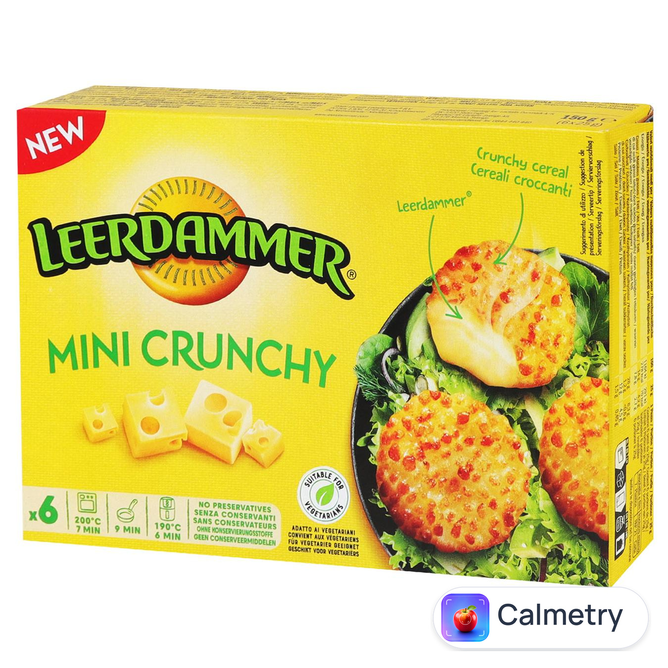 Сир Leerdammer Mini Crunchy у паніровці 150г — фото продукту